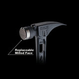 Stiletto TIB15MC-CBL TIBONE 15oz Limited Edition Black Titanium Framing Hammer with Black Handle