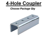 1-5/8" 4-Hole Splice Clevis Coupler for Unistrut Channel #4717