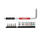 Vessel Tools SLH21U 2 Way-Speed L-Handle, 11PC.