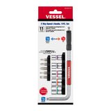 Vessel Tools SLH21U 2 Way-Speed L-Handle, 11PC.
