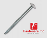 #10 x 3 in. Zinc Combo Round White Washer Head Cabinet Mounting Screws