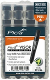 Pica 991/46 VISOR Luminescent Permanent Marker Refill, Black (4-Pack)