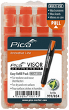 Pica 991/054 VISOR Luminescent Permanent Marker Refill, Orange (4-Pack)