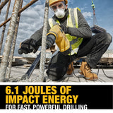 DeWalt D25481K 10.5 Amp 1-9/16 in. Corded SDS-MAX Combination Concrete/Masonry Rotary Hammer with SHOCKS and Case