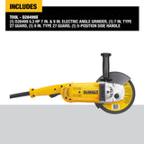 DeWalt D28499X Angle Grinder 15 Amp 5.3 HP 7 in. and 9 in. (180 mm and 230 mm)
