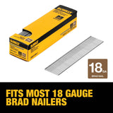 DeWalt DBN18100-2 18GA 1 IN BRAD NAIL (qty 2500)