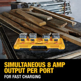 DeWalt DCB104 20V MAX 4-Port Rapid Battery Charger