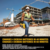DeWalt DCB104 20V MAX 4-Port Rapid Battery Charger