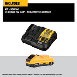 DeWalt DCB230C 20V MAX Lithium-Ion Battery Pack 3.0Ah with Charger Kit