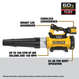 DeWalt DCBL777Y1 60V MAX* High Power Brushless Blower Kit