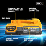 DEWALT DCK254E2 20V MAX Lithium-Ion Brushless Cordless Combo Kit (2-Tool) with Two 1.7 Ahr Batteries, Charger and Bag