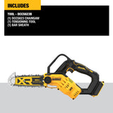 DEWALT DCCS623B 20V MAX* 8 in. Brushless Cordless Pruning Chainsaw (Tool Only)