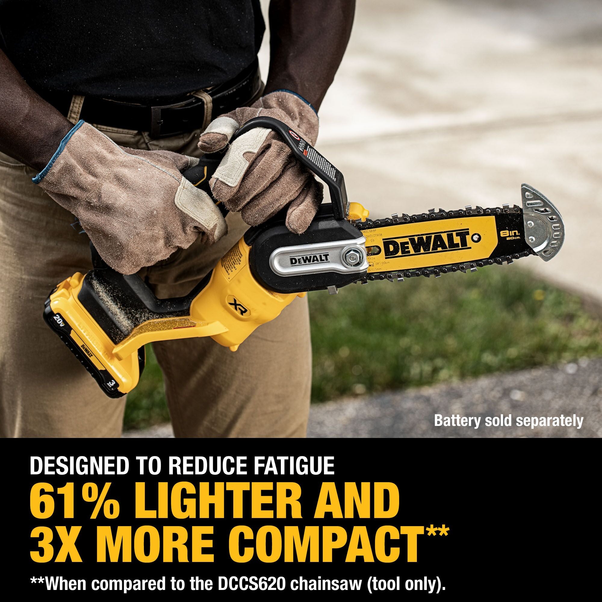 Electric Chainsaw Batterie Dewalt 20v IRONFACE 2-in-1 Cordless