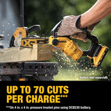 DEWALT DCCS623B 20V MAX* 8 in. Brushless Cordless Pruning Chainsaw (Tool Only)