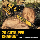 DeWalt DCCS670X1 FLEXVOLT 60V MAX Chainsaw Kit, 3-Ah Battery, 16-Inch