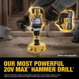 DeWalt DCD1007B 20V MAX XR Brushless Cordless 1/2 in. 3-Speed Hammer Drill (Tool Only)