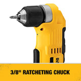 DeWalt DCD740B 20V MAX Lithium Ion 3/8" Right Angle Drill/Driver (Tool Only)