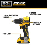 DeWalt DCD794D1 ATOMIC COMPACT SERIES 20V MAX Brushless Cordless 1/2 in. Drill/Driver