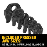 DeWalt DCE200M2K 20V MAX Copper Pipe Crimp Tool Kit With 1/2" - 2" Jaws