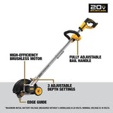 DEWALT DCED400B 20V MAX* Brushless Cordless Edger (Tool Only)
