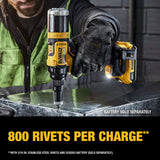 DEWALT DCF403B 20V MAX XR 3/16 in Rivet Tool Cordless Bare Tool