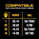 DEWALT DCF403B 20V MAX XR 3/16 in Rivet Tool Cordless Bare Tool
