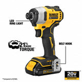 DeWalt DCF809B ATOMIC 20V MAX Brushless Cordless Compact 1/4 in. Impact Driver (Tool Only)