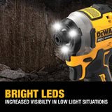 DEWALT DCF850P1 Atomic 20V MAX* 1/4 in. Brushless Cordless 3-Speed Impact Driver Kit