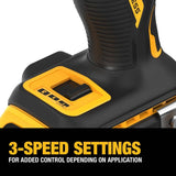 DEWALT DCF850P1 Atomic 20V MAX* 1/4 in. Brushless Cordless 3-Speed Impact Driver Kit