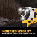 DeWalt DCF921B ATOMIC 20V MAX* 1/2 IN. CORDLESS IMPACT WRENCH WITH HOG RING ANVIL (TOOL ONLY)