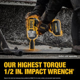 DeWalt DCF961B 20V MAX XR Brushless Cordless 1/2 In. High Torque Impact Wrench with Hog Ring Anvil (Tool Only)