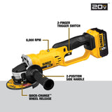 DeWalt DCG412P2 20V MAX Lithium Ion Grinder Kit With 5.0 Ah Batteries
