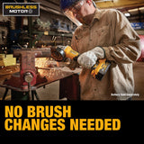 DeWalt DCG413B 4.5" 20V MAX XR Small Angle Grinder With Paddle Switch And Kickback Brake
