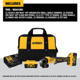 DeWalt DCG413R2 20V MAX* XR?? 4.5 in. Paddle Switch Small Angle Grinder Kit with KICKBACK BREAK