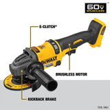 DeWalt DCG418B FLEXVOLT 60V MAX BRUSHLESS 4 1/2" - 6" CORDLESS GRINDER WITH KICKBACK BRAKE (TOOL ONLY)