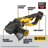 DeWalt DCG460X2 60V MAX 7 inch-9 inch Large Angle Grinder Kit