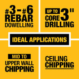 DeWalt DCH481B 60V MAX Brushless 1-9/16" SDS MAX Combo Hammer Bare Tool