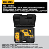 DeWalt DCH481X2 FLEXVOLT 60-Volt MAX Lithium Ion 1-9/16 in. Cordless SDS-MAX Brushless Combination Rotary Hammer with (2) Batteries 9Ah