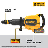 DEWALT DCH911Z2 60V 27 Lbs. SDS MAX Inline Chipping Hammer Cordless Kit