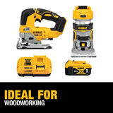 DeWalt DCK201P1 20V MAX XR Lithium-Ion Cordless Woodworking Combo Kit (2-Tool) with Brushless Jigsaw & Brushless Router