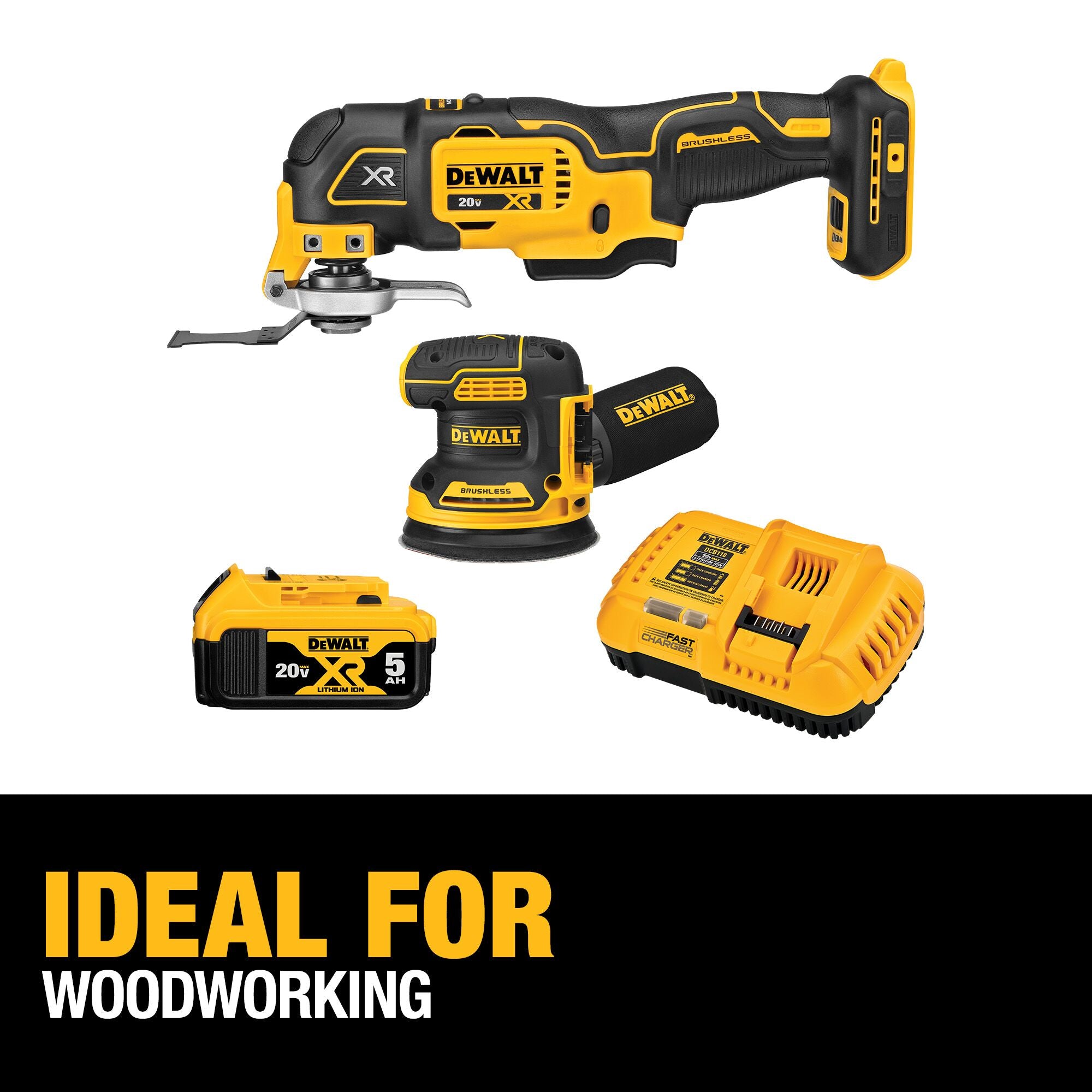 DeWalt DCK202P1 20V MAX XR Lithium-Ion Cordless Woodworking Combo