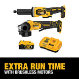 DeWalt DCK203P1 20V MAX XR Lithium-Ion Cordless Grinder Combo Kit (2-Tool) with 4-1/2 in. Angle Grinder & 1-1/2 in. Die Grinder