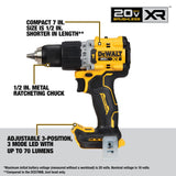 Dewalt DCK2050M2 20V MAX XR Hammer Drill and ATOMIC Impact Driver 2 Tool Combo Kit with (2) 4.0Ah Batteries, Charger, and Bag