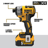 DEWALT DCK2100P2 20V MAX 2 Tool Kit Including Hammer Drill/Driver with FLEXV Advantage