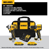 DeWalt DCK225D2 ATOMIC 20V MAX* Brushles Compact Drill/Driver and Impact Driver Combo Kit
