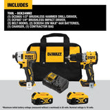 DeWalt DCK249M2 20V MAX XR Brushless 2 Tool Combo Kit
