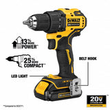 DeWalt DCK278C2 ATOMIC 20V MAX* Compact Brushless Drill/Impact Driver Kit