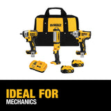 DeWalt DCK302P2 20V MAX XR Lithium-Ion Automotive Combo Kit (3-Tool) with 1/2 in. Impact Wrench, 3/8 in. Impact Wrench & LED Light
