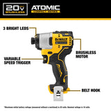 DEWALT DCK486D2 20V MAX Atomic Cordless Brushless 4 Tool Combo Kit