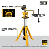 DeWalt DCL079B 20V Max Cordless 3000 Lumen Tripod Light (Light Only)
